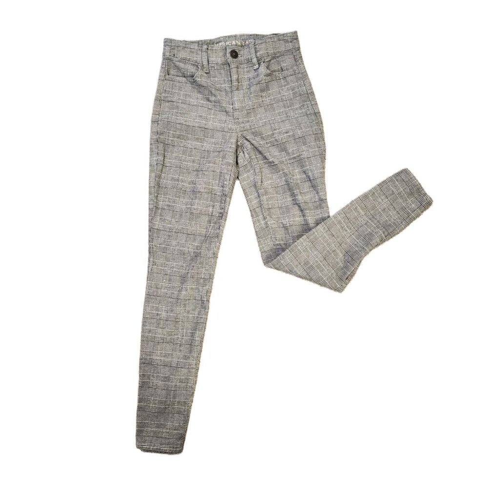 American Eagle Plaid Pants - Hi Rise Jegging